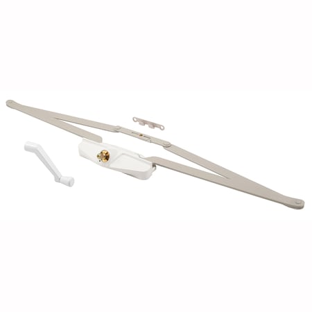 Prime-Line Awning Operator, 25-1/2 in., Diecast/Steel, White Color, Roto Crank Single Pack TH 23010-1